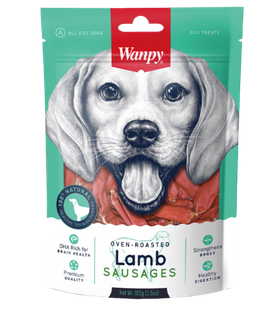 Wanpy Dog Лакомство для собак Сосиски из мяса ягненка, 100гр