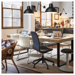 Раздвижной стол - IKEA TARSELE, 150/200х80х77 см, ТАРСЕЛЬ ИКЕА,  дубовый шпон/черный