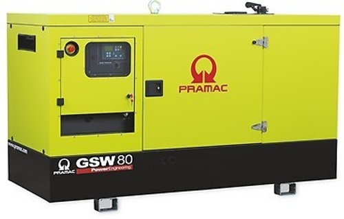 Дизельный генератор Pramac GSW 80 I в кожухе