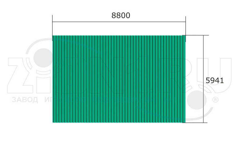 Теневой навес ТНПО 5.8 ТН055