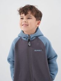 Толстовка Колор блок "Графит" утепленная