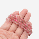 Клубничный кварц натуральный, фриформ, 4-7мм