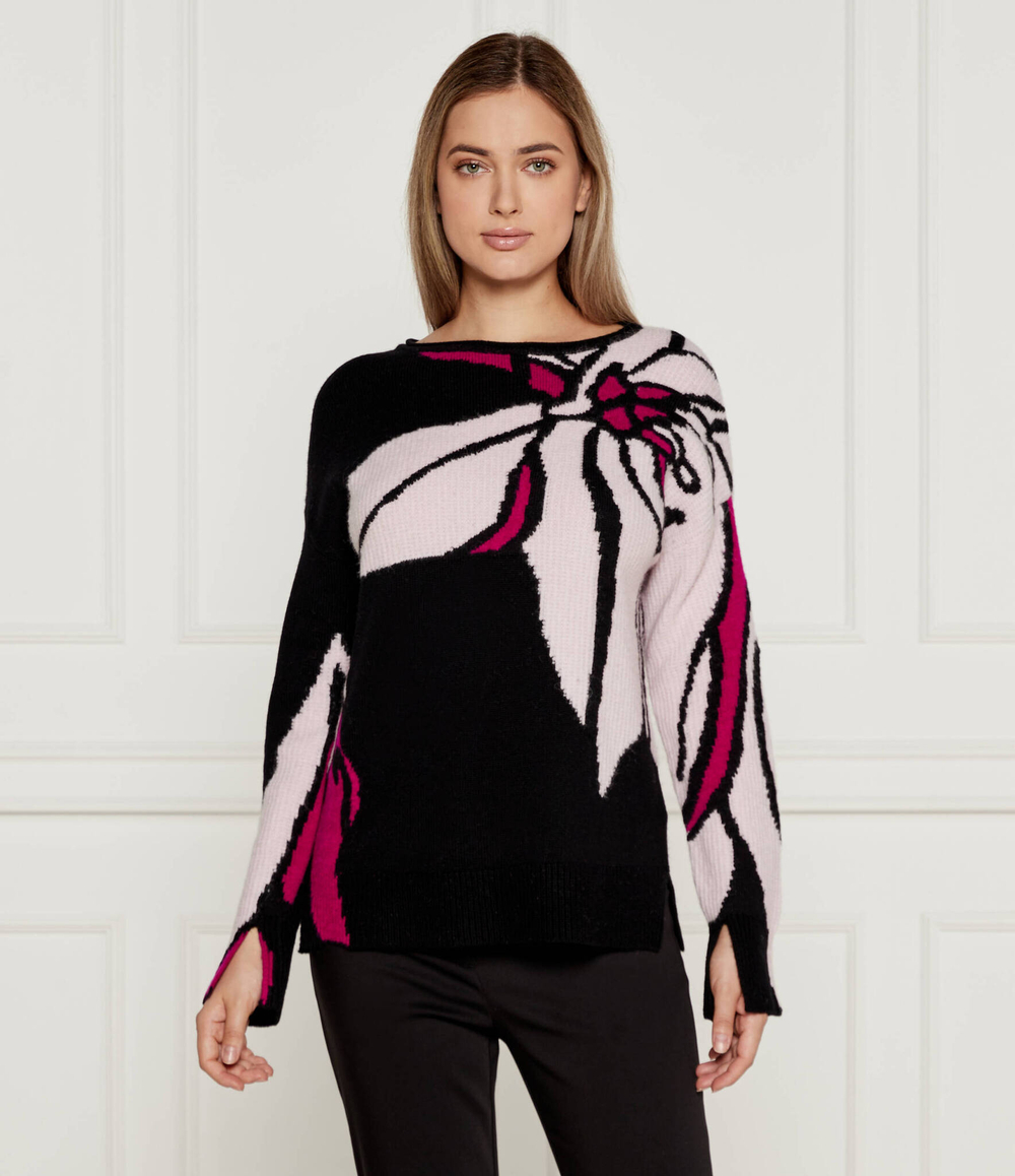 Хлопковый свитер Marc Cain - черный(XC 41.30 M56)