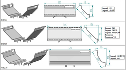 HARVIA Воздуховодная пластина 470 мм для топки печи Legend 300, LG240DUO (комплект из 2 шт.), артикул WX526 (ZROST-330)