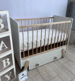 Кровать детская Карамель (натурально-белый)