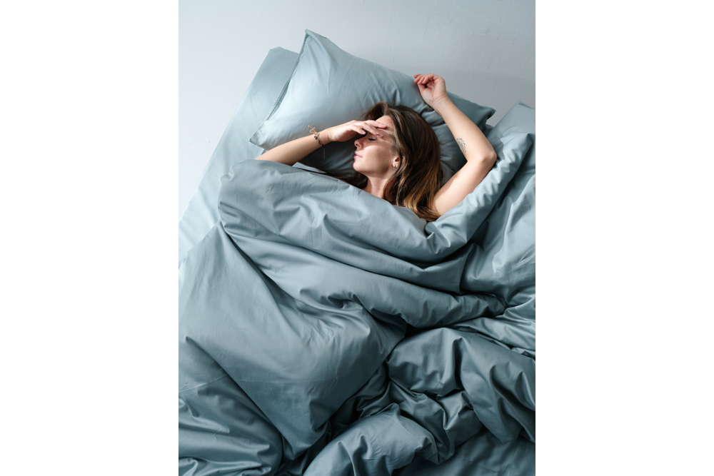 Постельное белье GoodNight Сатин Делюкс дуэт (с нав. 50х70) вода