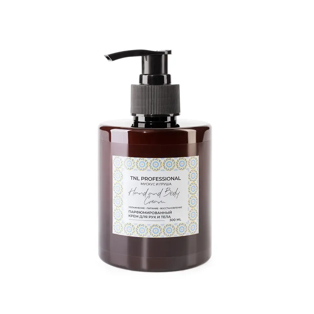 TNL, Hand &amp; Body Cream - парфюмированный крем для рук и тела (Мускус и груша), 300 мл