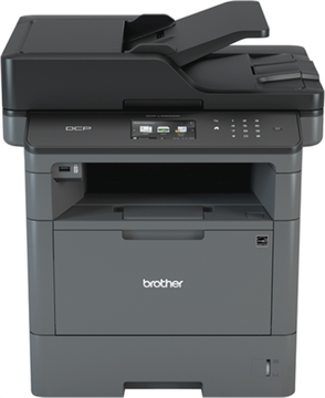 МФУ лазерное Brother DCP-L5500DN, P/C/S, A4, 40 стр/мин, 256 Мб, Duplex, ADF40, LAN, USB, старт. картридж 2000 стр.