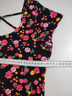 Футболка с цветочным принтом 44 размер