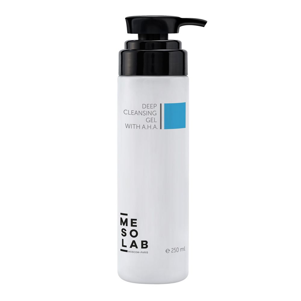 MESOLAB Очищающий гель с фруктовыми кислотами - DEEP CLEANSING GEL WITH A.H.A.,250 мл