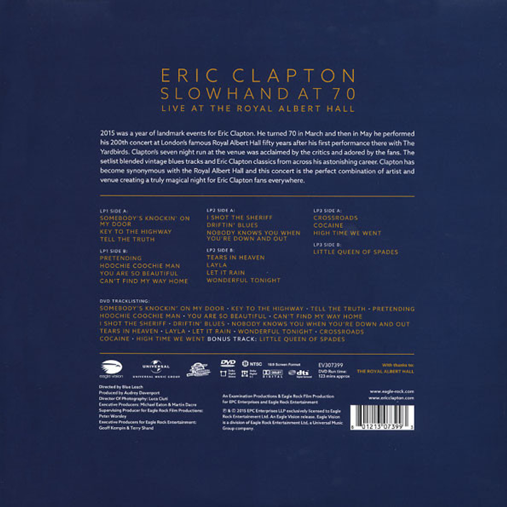 Eric Clapton / Slowhand At 70: Live At The Royal Albert Hall (3LP+DVD)