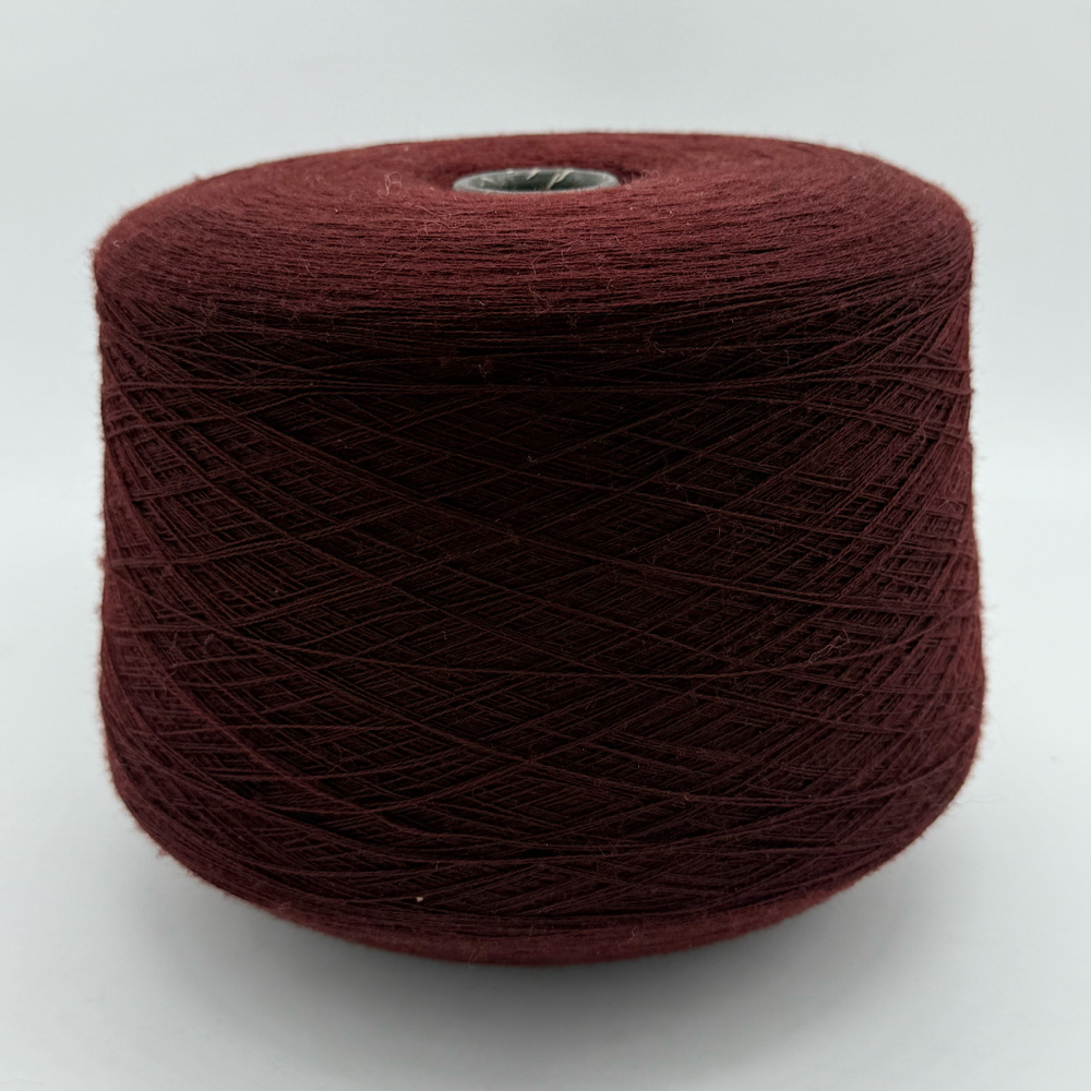 Пряжа Zegna Baruffa Cashwool 2/48 (100% мериносовая шерсть),2400м/100гр, красное вино