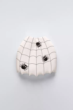 ZARA КОСТЮМ С ПРИНТОМ «ПАУКИ», БЕЛЫЙ