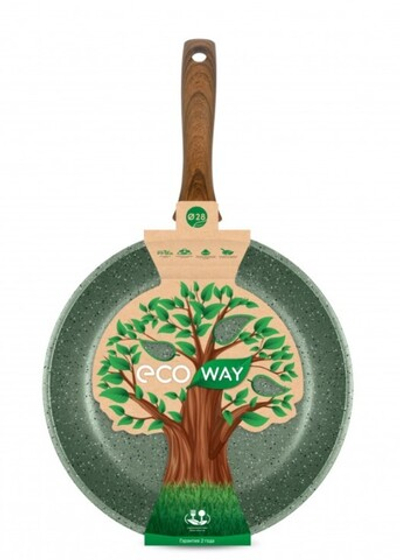 НЕВА МЕТАЛЛ ПОСУДА EW128 Сковорода 28 ECO WAY н/р