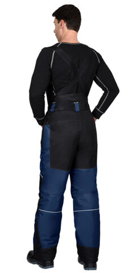 Брюки СИРИУС-АРКТИКА зимние, тёмно-синие с черным