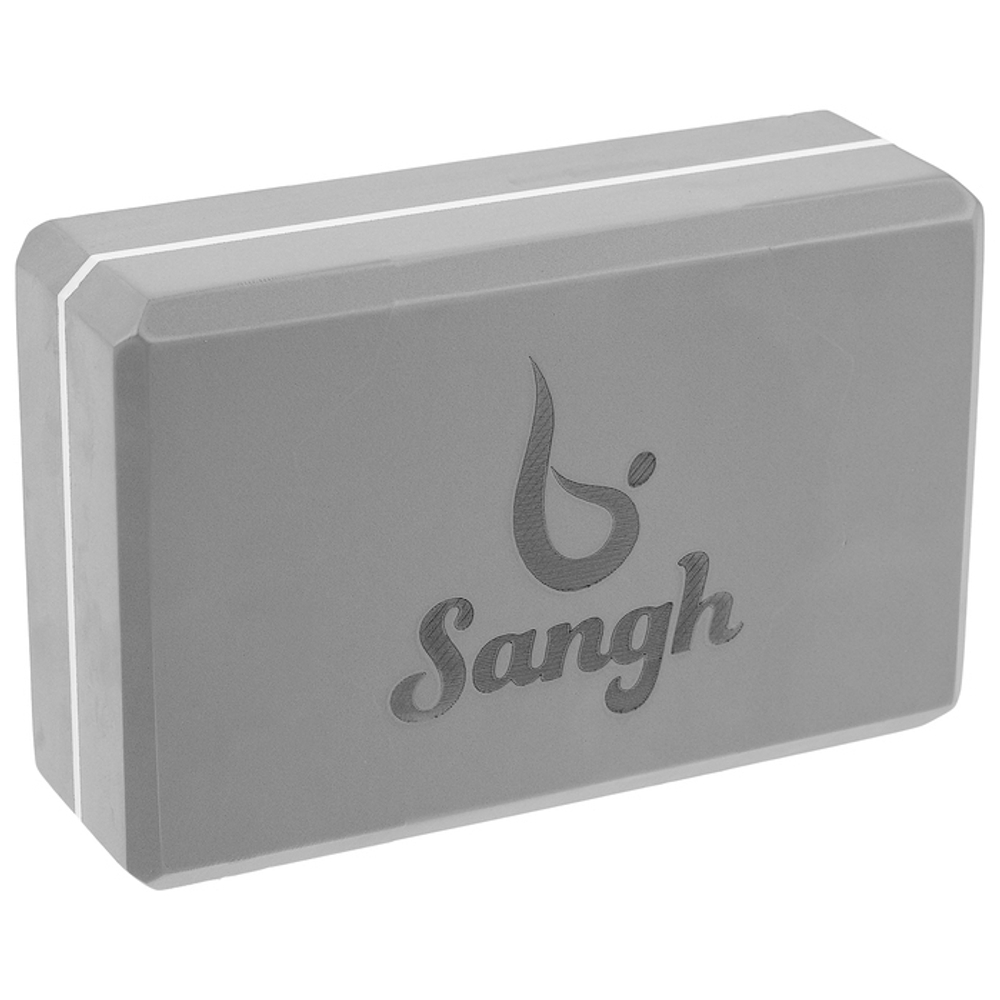 Опорный блок Sangh Gray-Line 23*15*8 см для занятий йогой