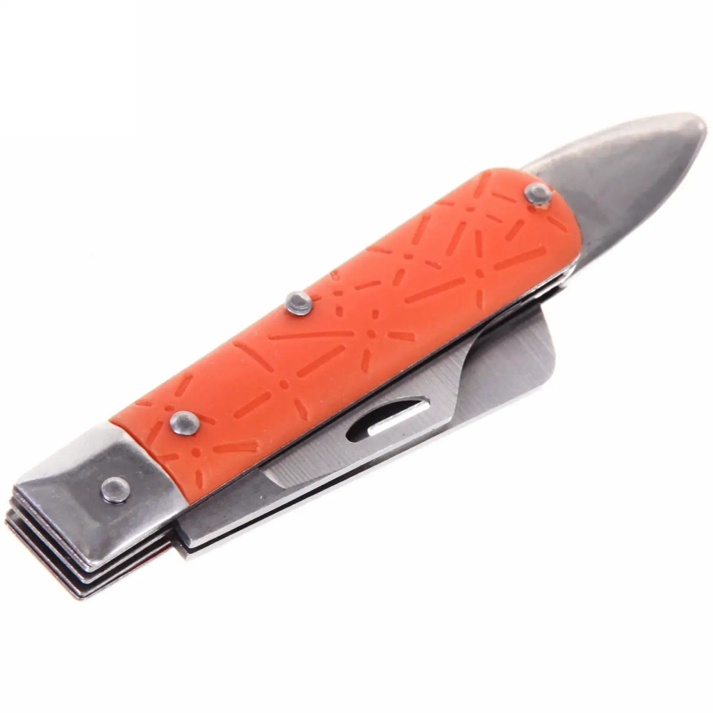 Нож садовый «Помощник» 18,5см складной, с шпателем ДоброСад