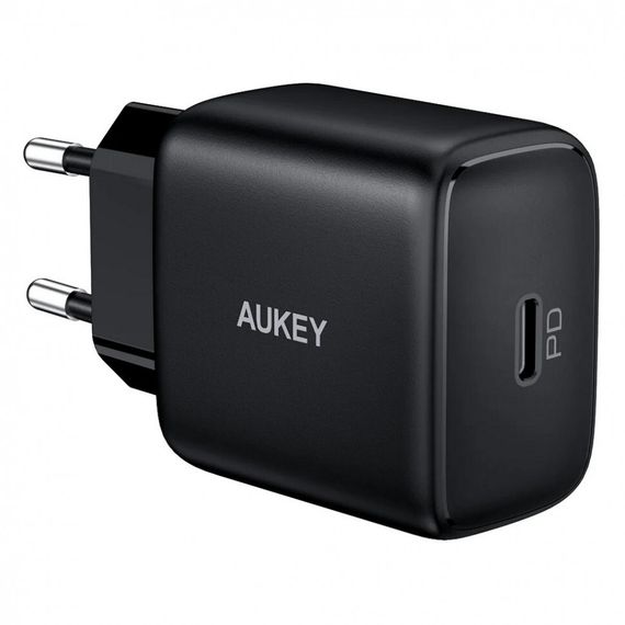 Сетевое зарядное устройство Aukey 25W PD 3.0+ PPS (PA-R1A) черный