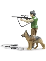 Фигурка лесника с собакой и снаряжением Bruder 62660