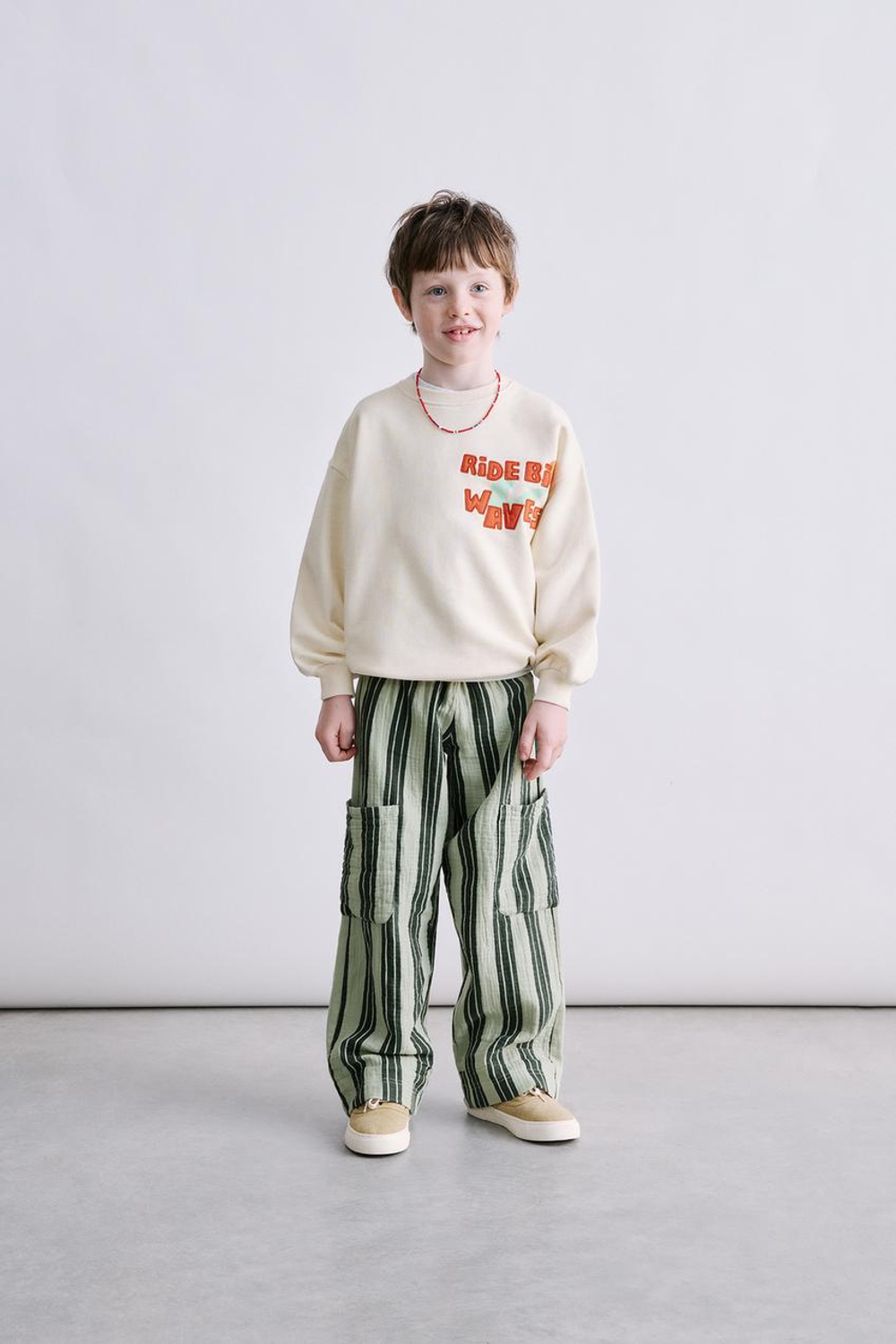 ZARA БРЮКИ В ПОЛОСКУ, ПОЛОСКИ