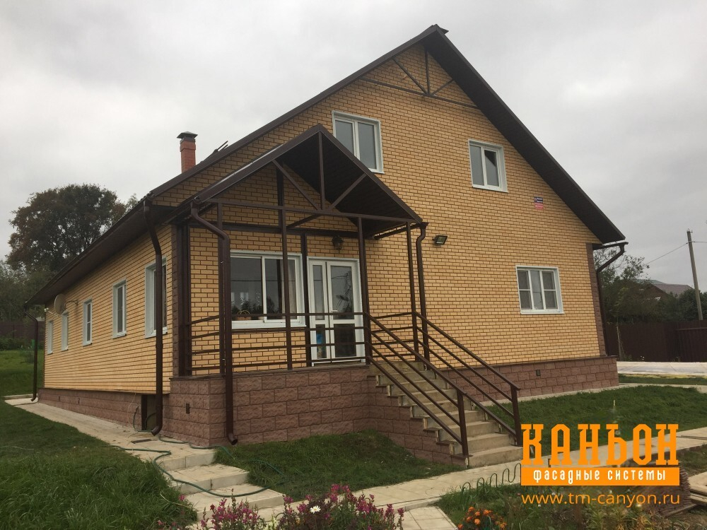 Навесной декоративный камень Каньон, коллекция Клинкер