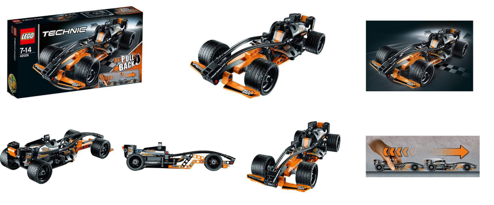 LEGO Technic: Чёрный гоночный автомобиль 42026 — Black Champion Racer — Лего Техник