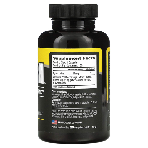 Primaforce, SYNEBURN ™, 10 мг, 180 капсул