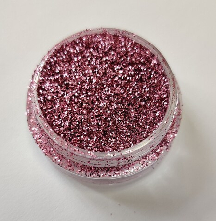 Блестки 3 гр+ баночка розовые 0,2