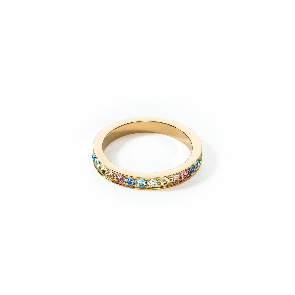 Кольцо Coeur de Lion Multicolour Pastel Gold 0127/40-1590 56