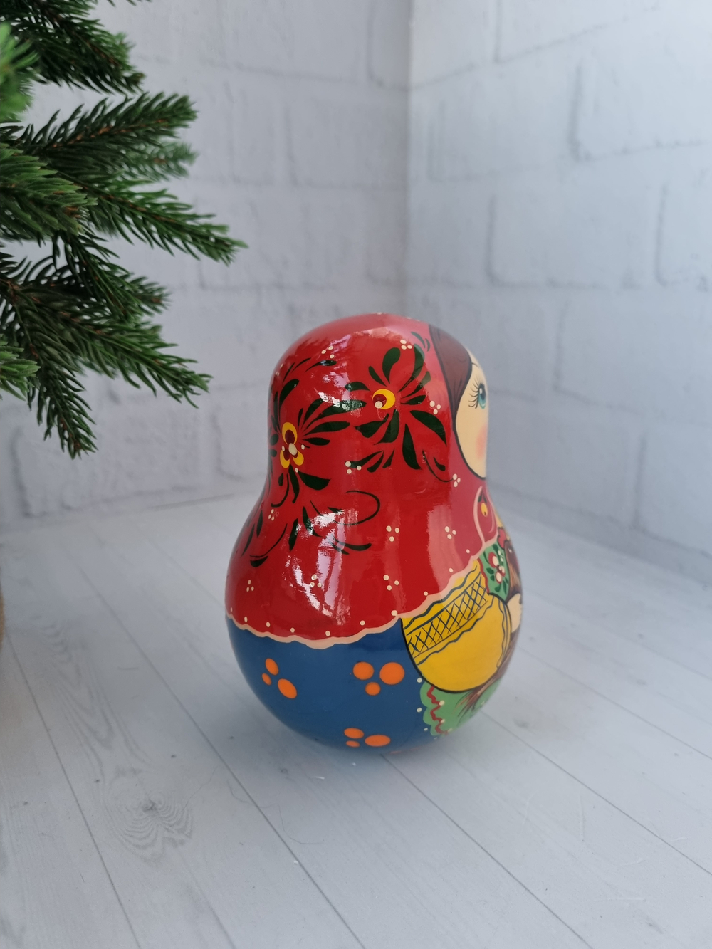 Неваляшка 12см с курочкой