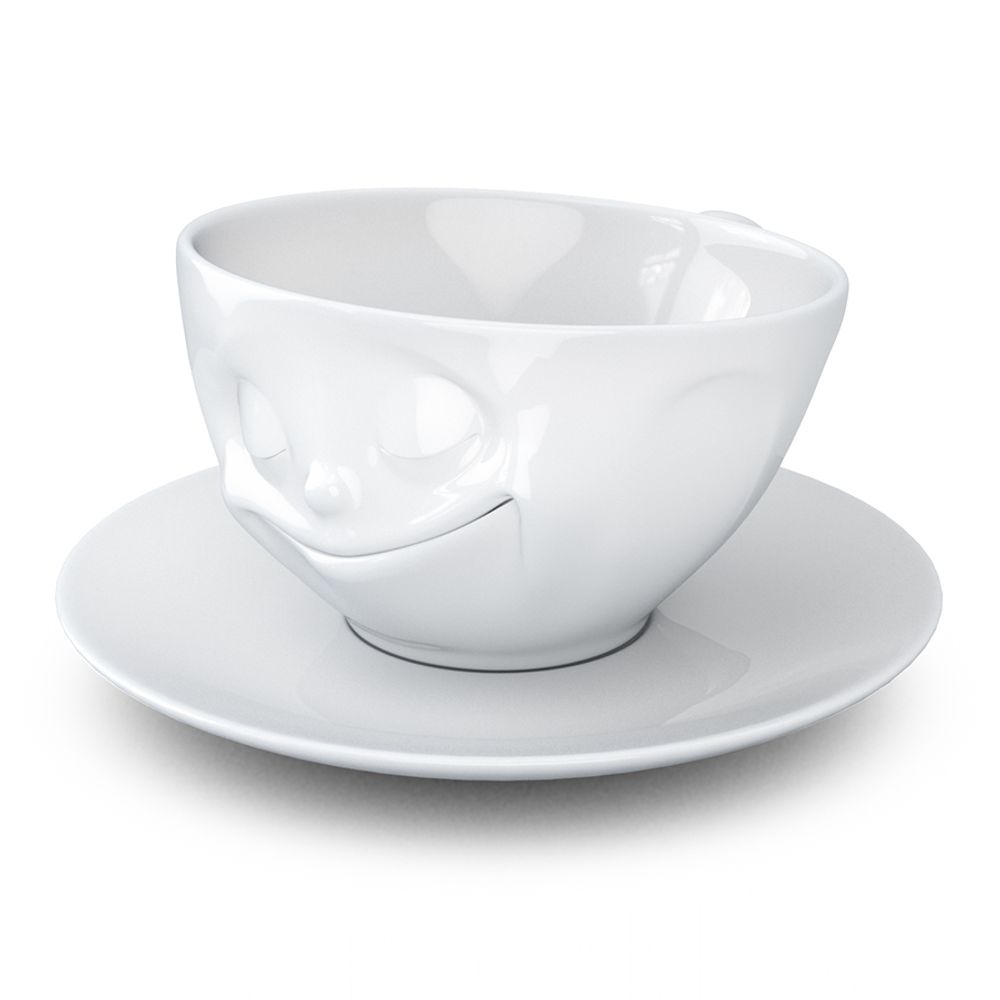 Чайная пара Happy, 200 мл, белая