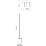 739713 Торшер PALLA 40W LED 1591LM ЗОЛОТО 3000-6000K