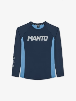 Лонгслив MANTO LOGOTYPE синий