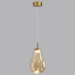 5098/4L PENDANT ODL25 423 античн.бронза/янтарный/металл/стекло Подвес LED 4W 4000K 388Лм NAVE