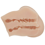 Телесный мастурбатор-полуторс Luna с вибрацией