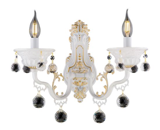 B5117/2W WH+GD (1/10) Бра Veneto Luce