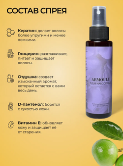 Спрей Armoule Fleur Narcotique для волос и тела 20 в 1