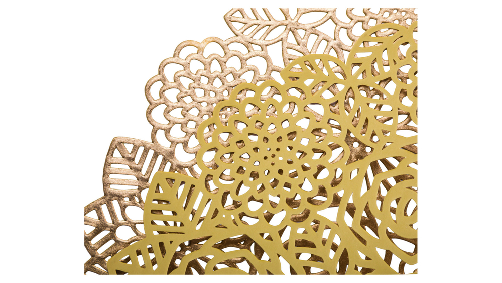 Салфетка подстановочная 38см Decor de table Rose золотистая