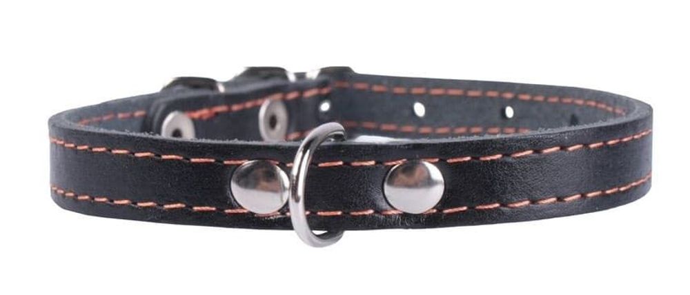 Ошейник одинарный (ширина 12мм, длина 24-32см) черный Collar 00161