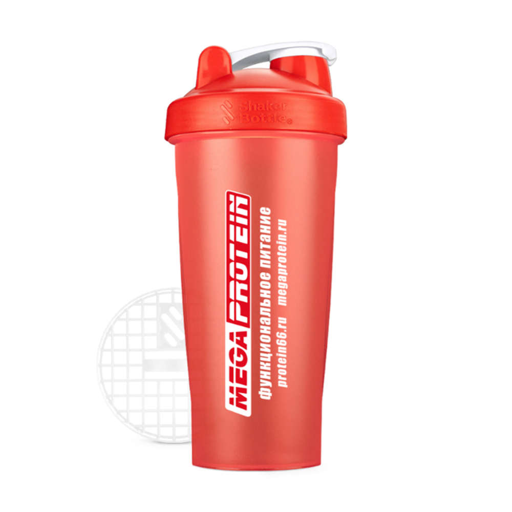 Шейкер 600мл Красный (MegaProtein)