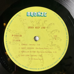 Винтажная виниловая пластинка LP Uriah Heep Live (Japan 1975) (Obi) Sweet Lorraine