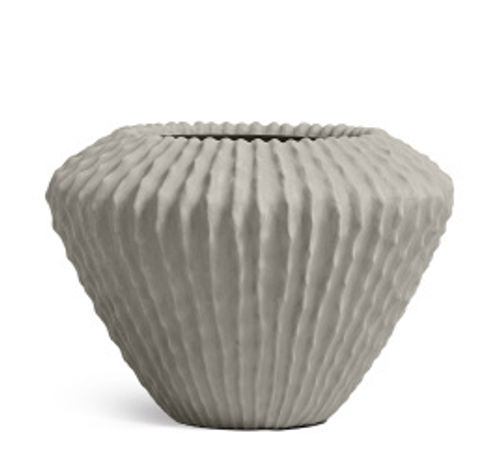 Кашпо TREEZ Effectory - Moho - Design-конус - Белый песок