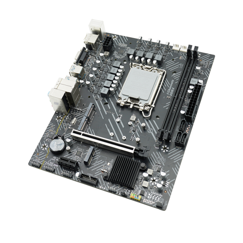 Материнская плата AFOX B760D4-MA-V4, Socket1700, mATX, Retail, 2xDDR4, PCIe4.0, 2xM.2, GLAN, M.2 WiFi, 2xPS/2, 4xUSB2, 6xUSB3, VGA, HDMI, DP