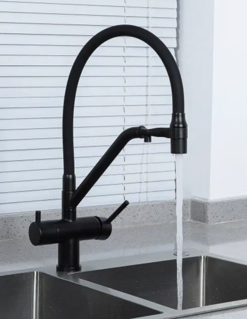 Смеситель для кухни с гибким изливом Gappo G4398-86