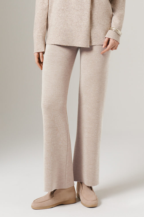 31112 Брюки женские (серо-бежевый меланж)