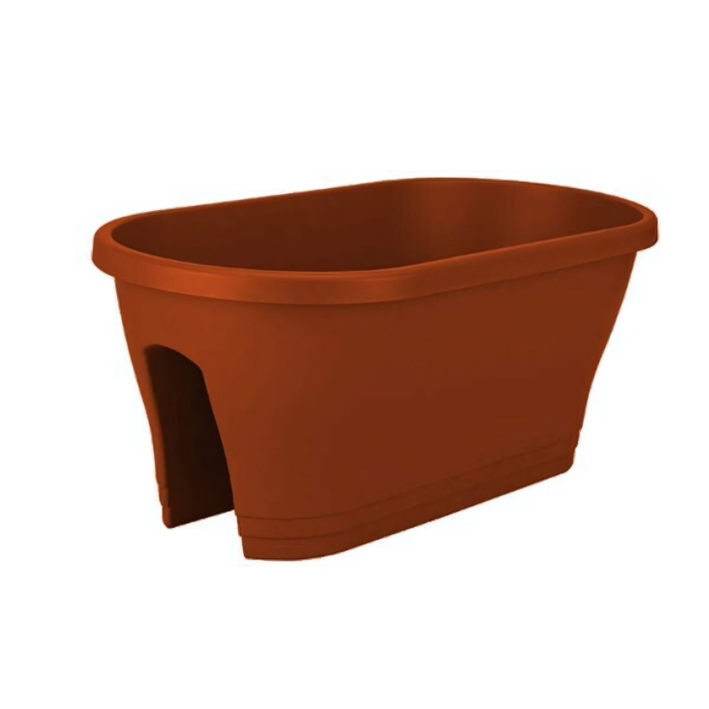 Кашпо на перила d 60 18л Терракот