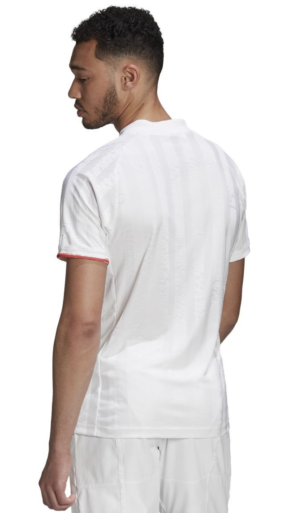 Мужская теннисная футболка Adidas Freelift Tee ENG M - white/scarlet