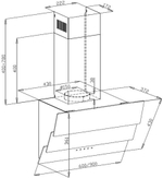 Кухонная вытяжка MAUNFELD Manchester Light 60 черный