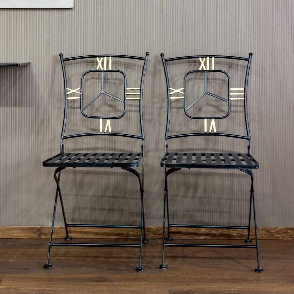 Стул складной Объект мечты Гарда черный антик OM-21061615