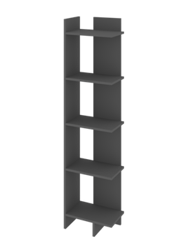 Этажерка АРТ-ЛАВОРО-3 /400*1600*250/ анкор белый / анкор белый